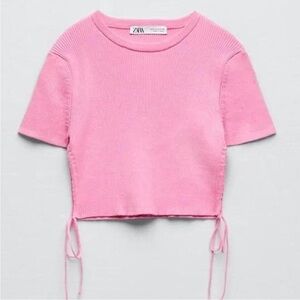 Zara Pink Knit Top